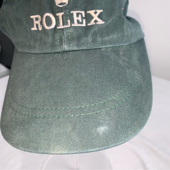 Vintage Rolex cap hat green leather strap - Picture 2 of 10